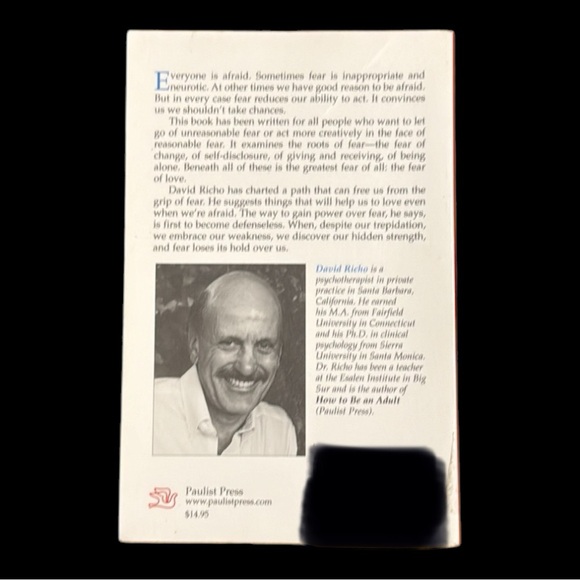 4/$20 | Softcover Novel | When Love Meets Fear • David Richo - Picture 4 of 4